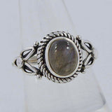 Labradorite Gemstone Sterling Silver Ring