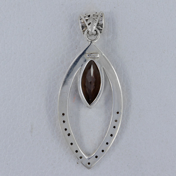 925 Silver Smoky Quartz Pendants