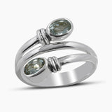 Natural Garnet Silver Rings