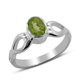 Natural Tourmaline Silver Ring