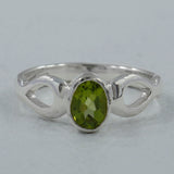 Natural Tourmaline Silver Ring