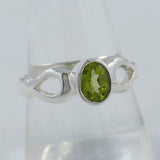 Natural Tourmaline Silver Ring