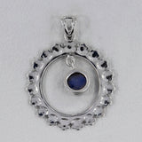 Rainbow Moonstone Silver Pendant