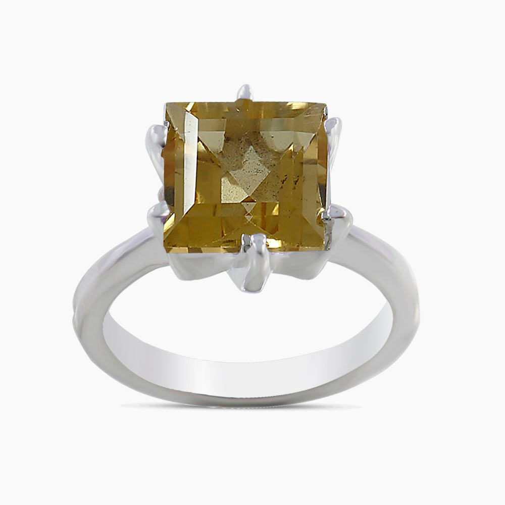 925 Sterling Silver Citrine Rings