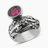 925 Sterling Silver Garnet Rings