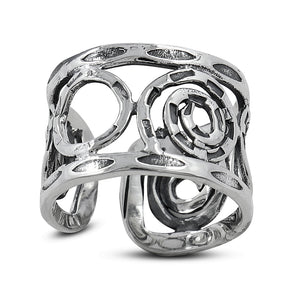 925 Sterling Silver Wide Band Ring