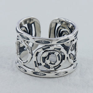 925 Sterling Silver Wide Band Ring