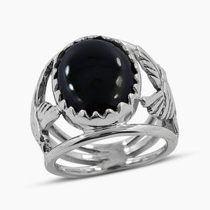 925 Sterling Silver Black Onyx Rings