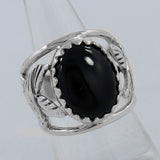 925 Sterling Silver Black Onyx Ring