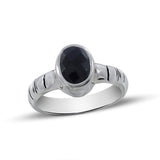 Black Onyx Silver Ring