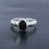 Black Onyx Silver Ring