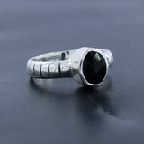 Black Onyx Silver Ring