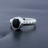 Black Onyx Silver Ring