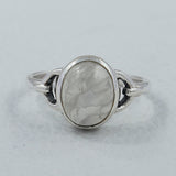 Natural Larimar Silver Ring