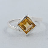 925 Starling Silver Citrine Ring