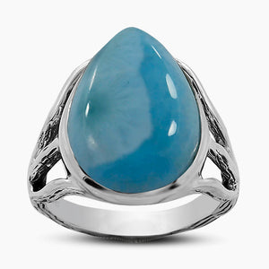 Larimar Silver Rings