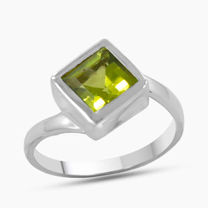 925 Sterling Silver Blue Topaz Ring