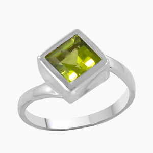 925 Sterling Silver Citrine Ring