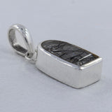 Black Rutilated Quartz Silver Pendants