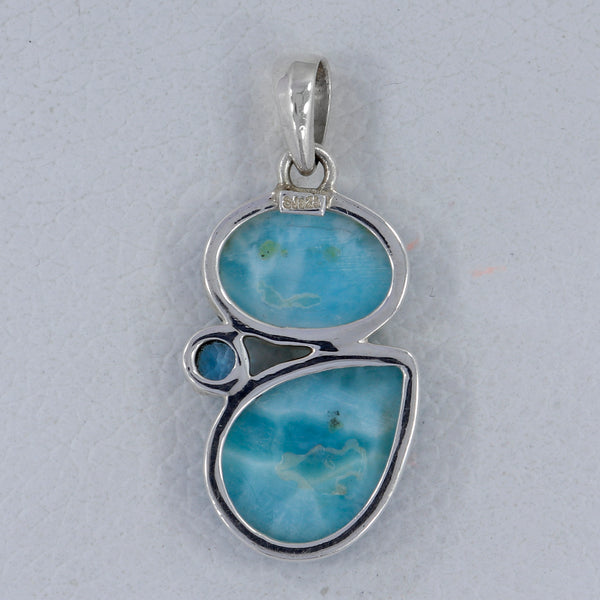 925 Sterling Silver Larimar Pendants