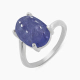 Genuine Tanzanite Silver Rings