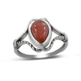 Pink Opal Silver Ring