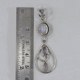 Blue Topaz Silver Pendant