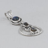 Blue Topaz 925 Silver Pendant