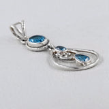 Blue Topaz 925 Silver Pendant