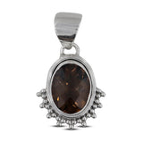 Smoky Quartz 925 Silver Pendant