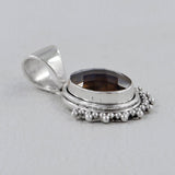 Smoky Quartz 925 Silver Pendant