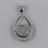 925 Sterling Silver Larimar Pendant