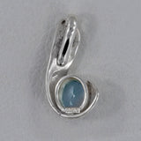 925 Silver Blue Topaz Pendant