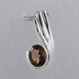 925 Silver Blue Topaz Pendant