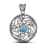 Larimar 925 Silver Pendant