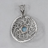 Larimar 925 Silver Pendant