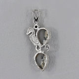 Rainbow Moonstone Sea Horse Pendant