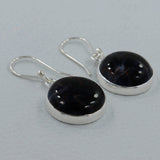 Blue Pietersite Silver Earrings