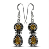 Citrine Silver Earrings