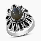 925 Sterling Silver Larimar Rings