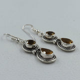 Citrine Silver Earrings