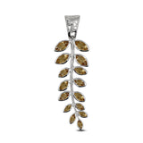 Citrine Leaf Design Pendant