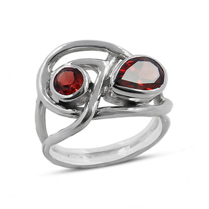 Peridot Silver Rings