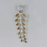 Citrine Leaf Design Pendant