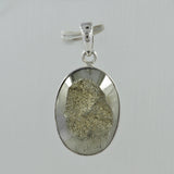 Pyrite Druzy Pendant Set in Sterling Silver Ring Earring Pendant