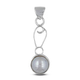 Pearl Gemstone Silver Pendant