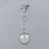 Pearl Gemstone Silver Pendant