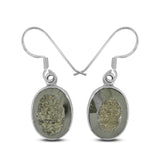 Pyrite Druzy Pendant Set in Sterling Silver Ring Earring Pendant