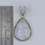 925 Silver Rainbow Moonstone Pendant