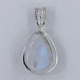 Rainbow Moonstone 925 Silver Pendant